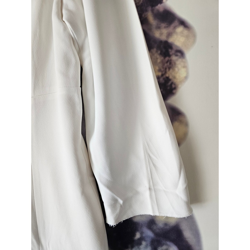 Escada Dequineta Off-White 3/4 Sleeve Shift Dress Size 42 1006326 01 - Picture 3 of 11